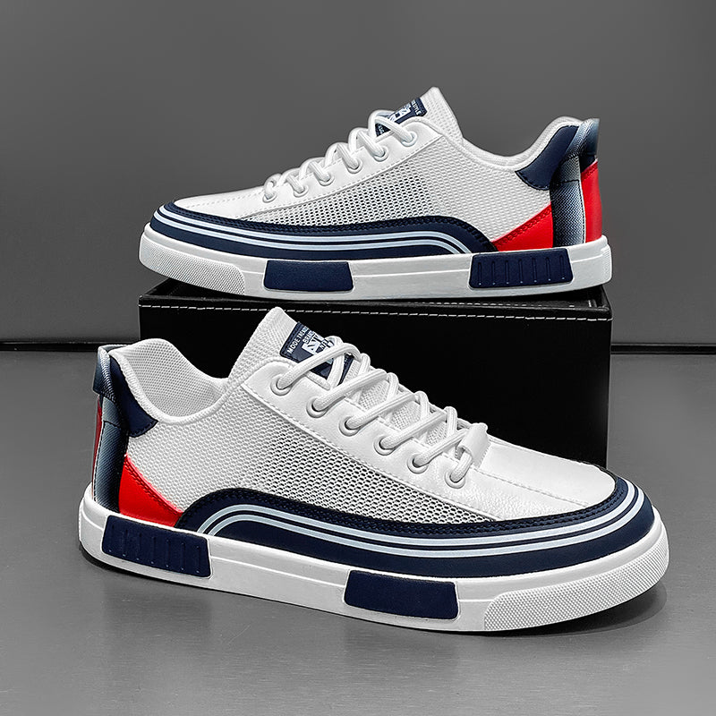 Low-Top Mesh Sneaker Herren Schnürschuhe Sport Casual