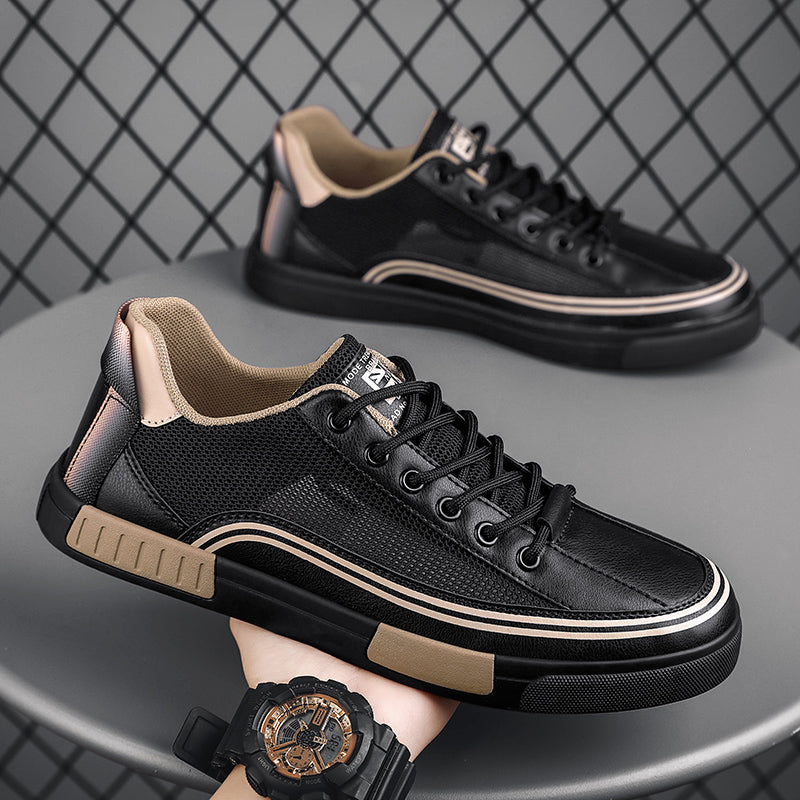 Low-Top Mesh Sneaker Herren Schnürschuhe Sport Casual