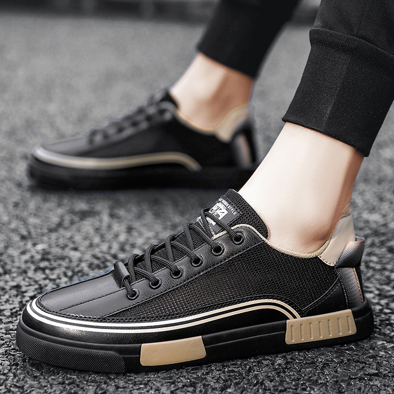 Low-Top Mesh Sneaker Herren Schnürschuhe Sport Casual