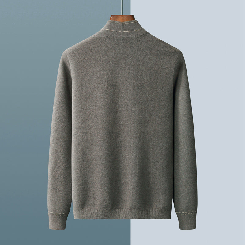 Woll Cardigan Herren Strickjacke Elegant Warm Layering