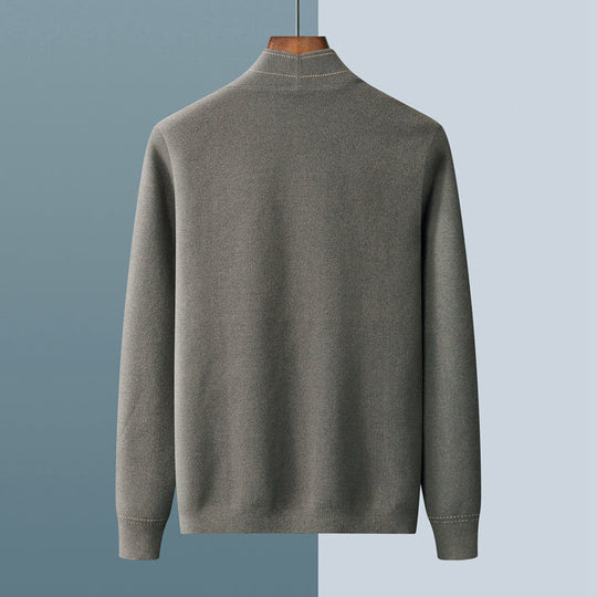 Woll Cardigan Herren Strickjacke Elegant Warm Layering