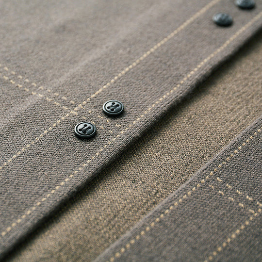 Woll Cardigan Herren Strickjacke Elegant Warm Layering