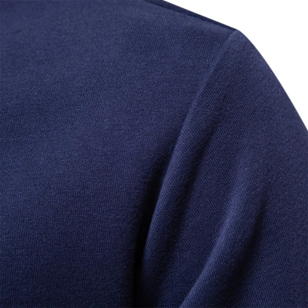 Polo Sweatshirt Herren Casual Strick Pullover Kragen