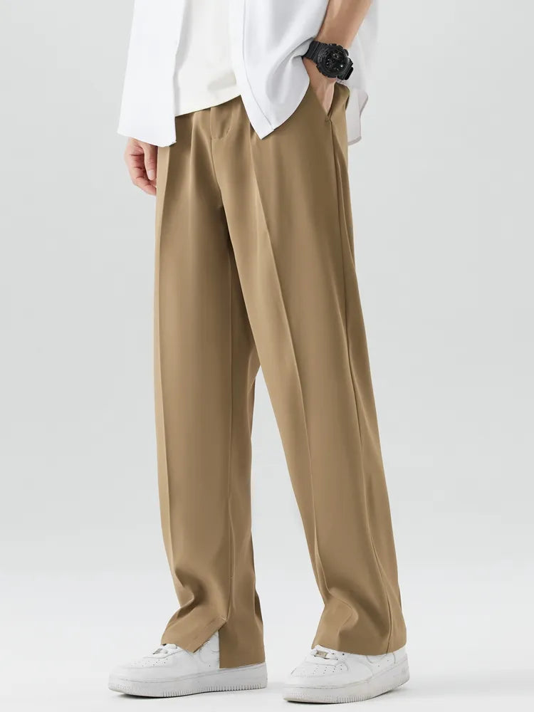 Klassische Casual Hose Herren Elegante Stoffhose Chino