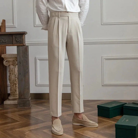 Herren Stoffhose mit geradem Bein – Anzughose aus Polyester