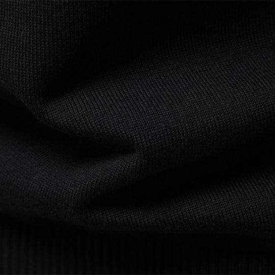 Gestreifter Zip Pullover Herren Strick Warm Sweater