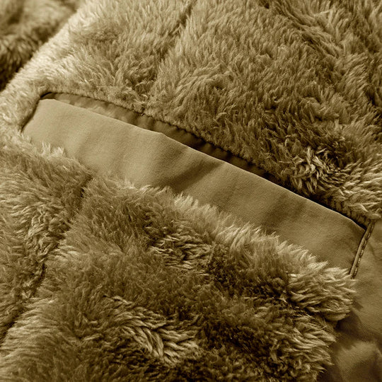 Wattierte Winterjacke Herren Wasserabweisend Kapuze