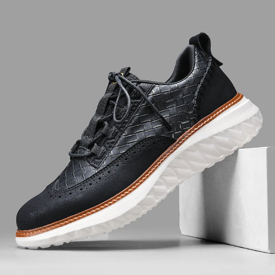 Leder Sneaker Herren Oxford Casual Schnürschuhe Sport