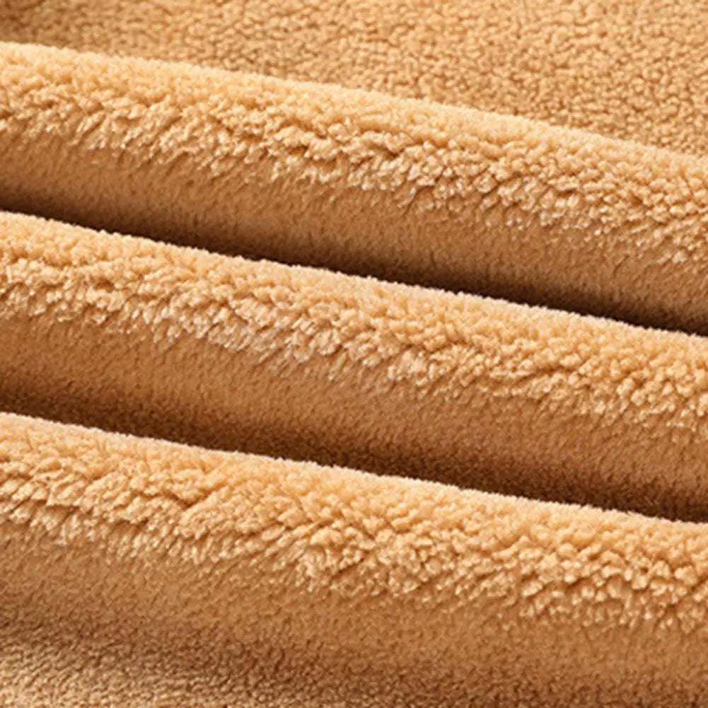 Fleece Weste Herren Knopfleiste Kragen Zwei Taschen