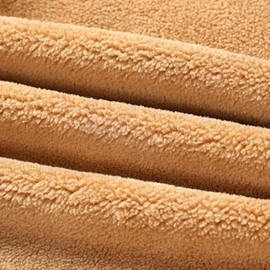 Fleece Weste Herren Knopfleiste Kragen Zwei Taschen