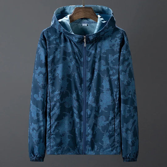 Leichte Camouflage Jacke Herren Kapuze Atmungsaktiv