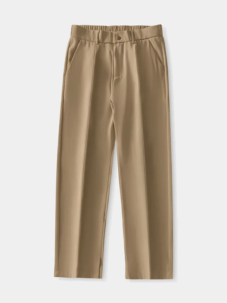 Klassische Casual Hose Herren Elegante Stoffhose Chino