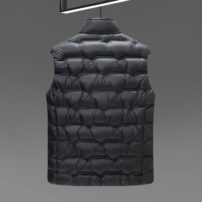Winddichte Daunenjacke Herren Gesteppt Leicht Warm