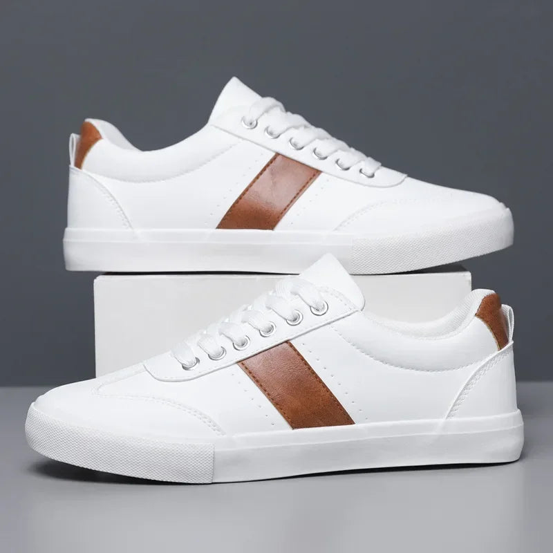 Slip-On Sneaker Herren Wildleder Streifen Leicht