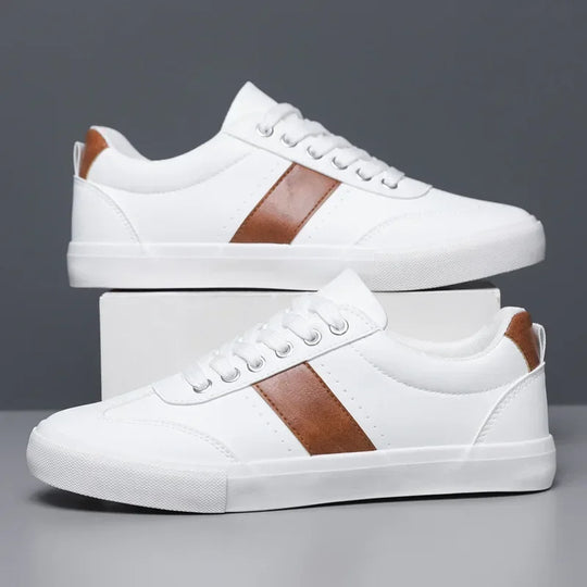 Slip-On Sneaker Herren Wildleder Streifen Leicht