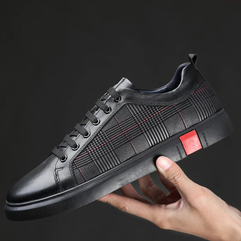 Echtleder Sneaker Herren Italienisch Casual Komfort