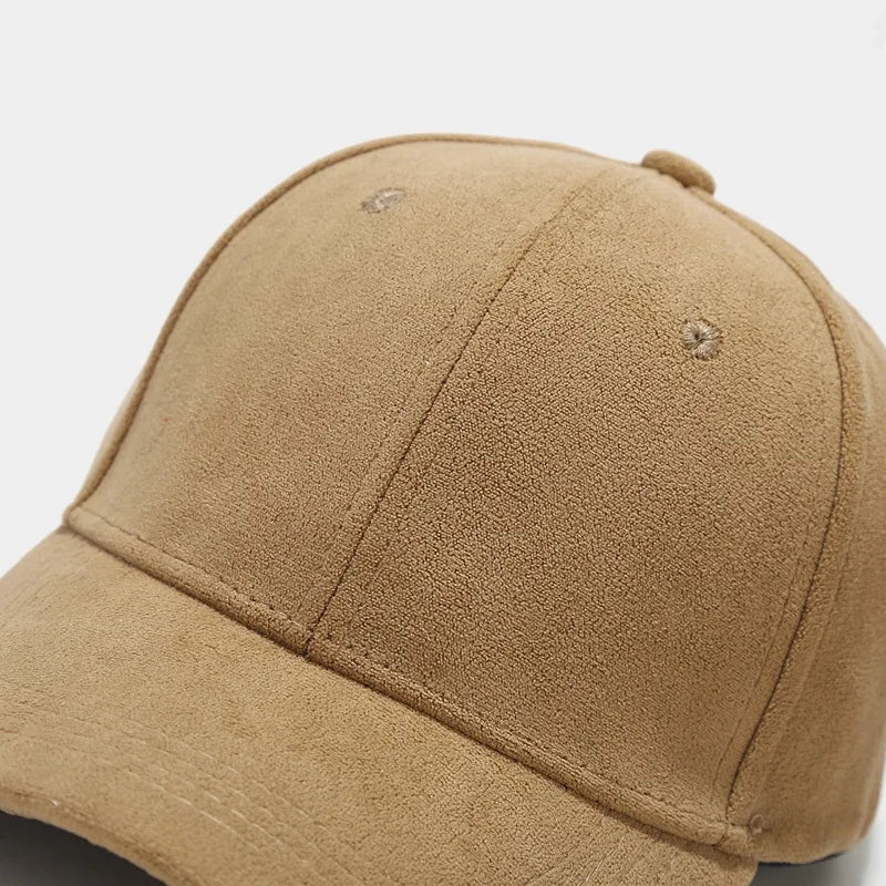 Wildleder Optik Cap Herren Schirmmütze Kappe Vintage