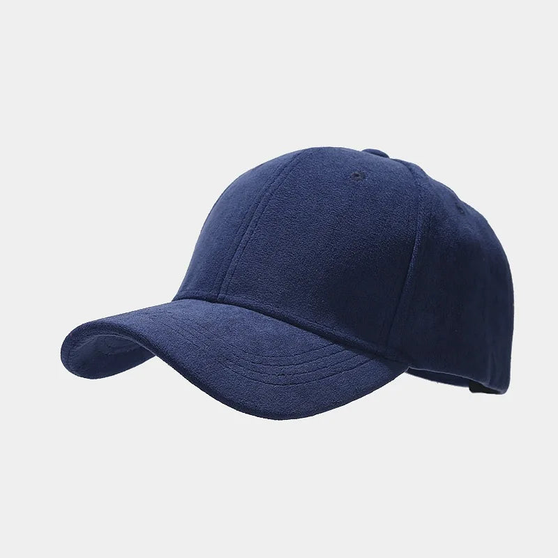 Wildleder Optik Cap Herren Schirmmütze Kappe Vintage