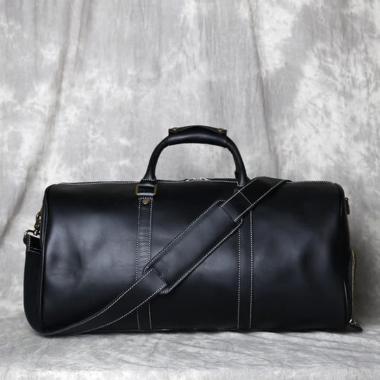 Rindsleder Reisetasche Herren Weekender Handgepäck Gurt
