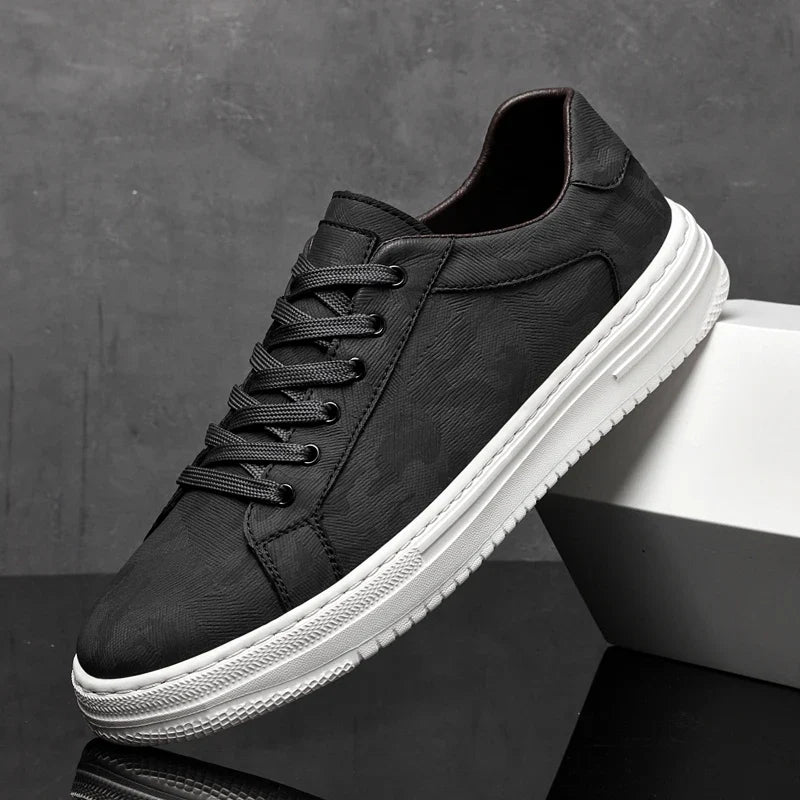 Rindsleder Sneaker Herren Camouflage Muster Handarbeit