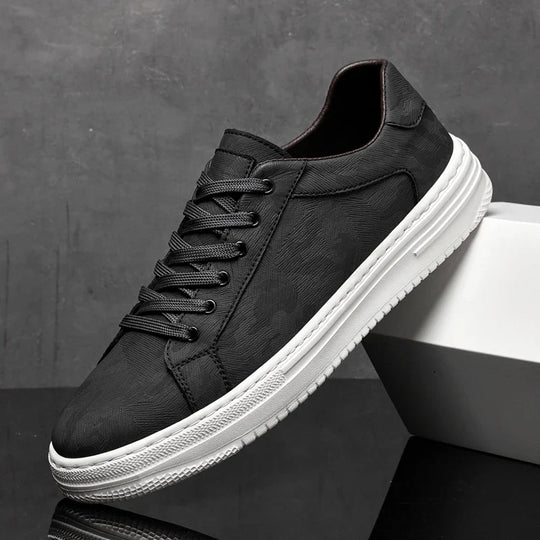 Rindsleder Sneaker Herren Camouflage Muster Handarbeit