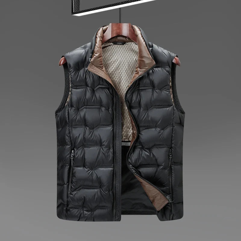 Winddichte Daunenjacke Herren Gesteppt Leicht Warm