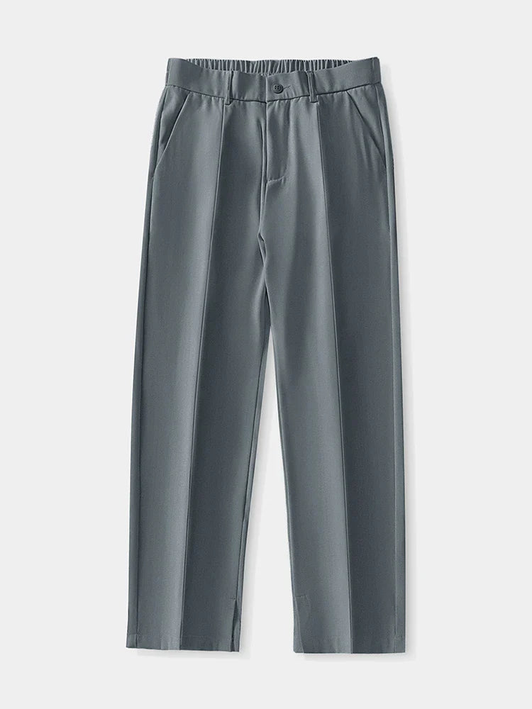 Klassische Casual Hose Herren Elegante Stoffhose Chino