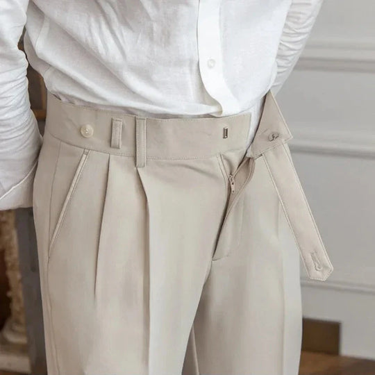 Herren Stoffhose mit geradem Bein – Anzughose aus Polyester
