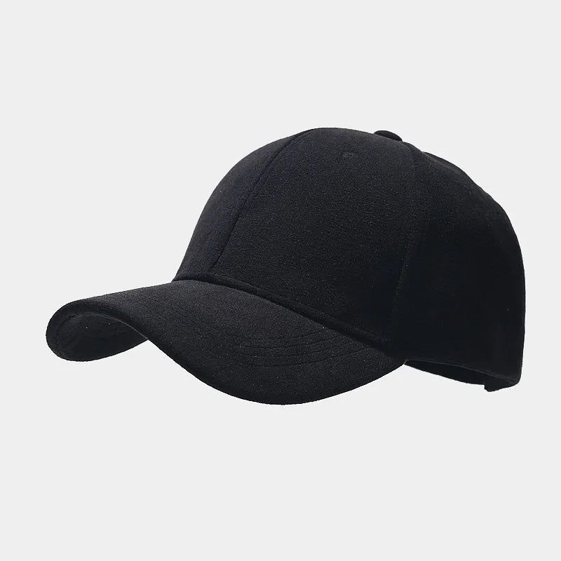 Wildleder Optik Cap Herren Schirmmütze Kappe Vintage