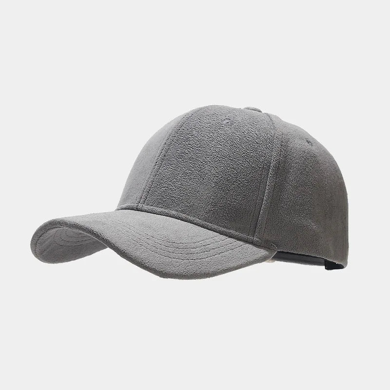 Wildleder Optik Cap Herren Schirmmütze Kappe Vintage