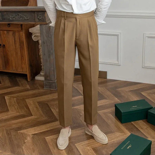 Herren Stoffhose mit geradem Bein – Anzughose aus Polyester