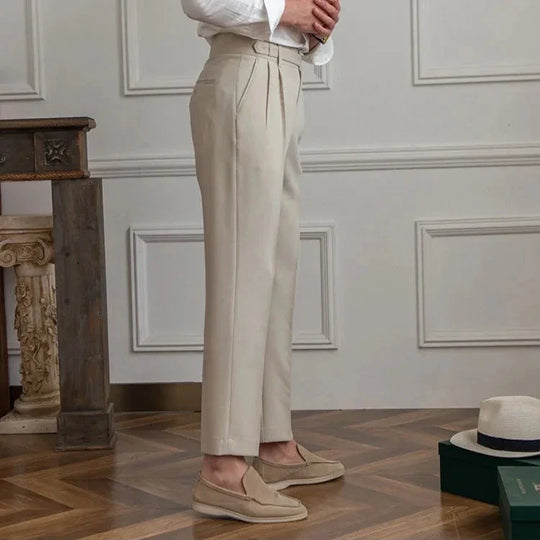 Herren Stoffhose mit geradem Bein – Anzughose aus Polyester