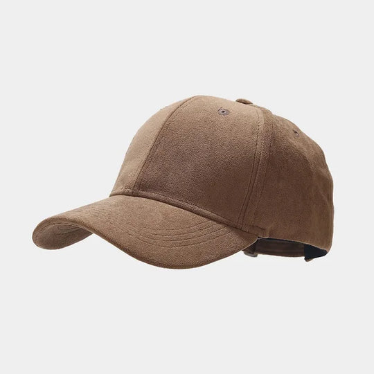 Wildleder Optik Cap Herren Schirmmütze Kappe Vintage