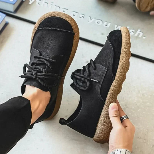 Leder Sneaker Herren Wildleder Front Handgenäht Seil