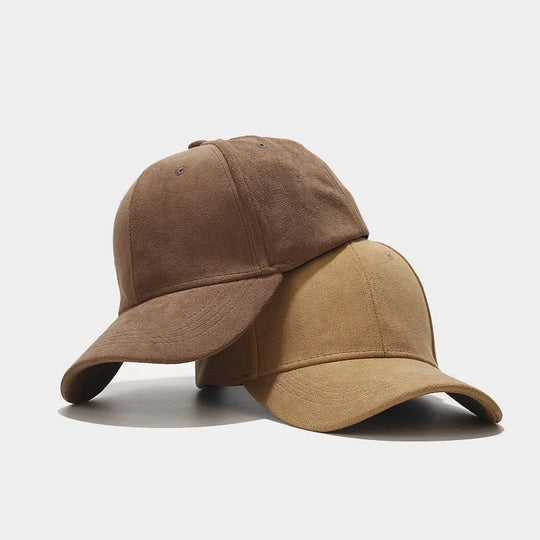 Wildleder Optik Cap Herren Schirmmütze Kappe Vintage