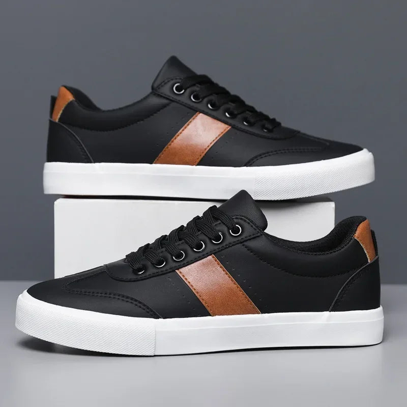 Slip-On Sneaker Herren Wildleder Streifen Leicht