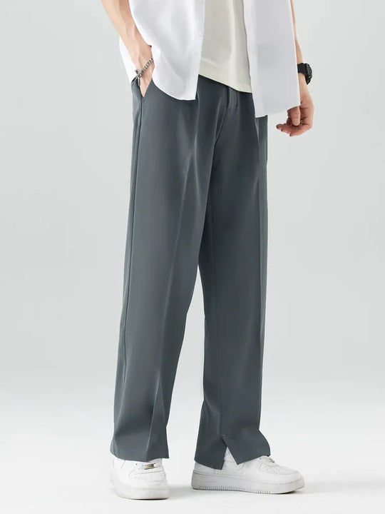 Klassische Casual Hose Herren Elegante Stoffhose Chino