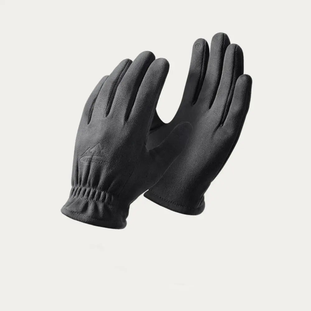 Wildleder Handschuhe Herren Touchscreen Elastischer Bund