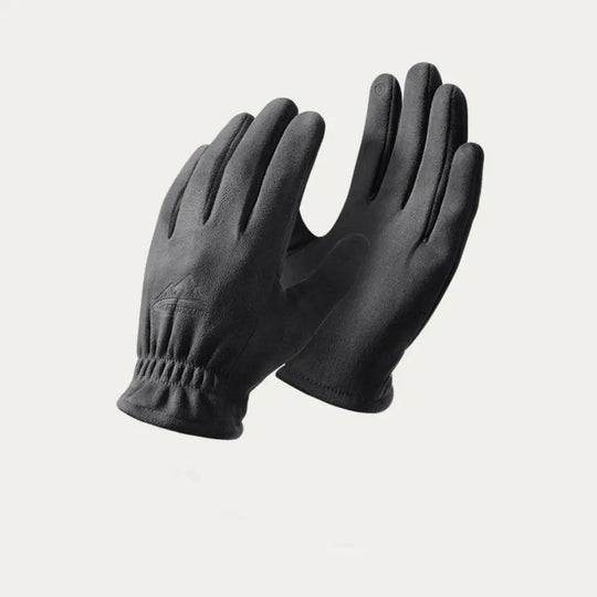 Wildleder Handschuhe Herren Touchscreen Elastischer Bund