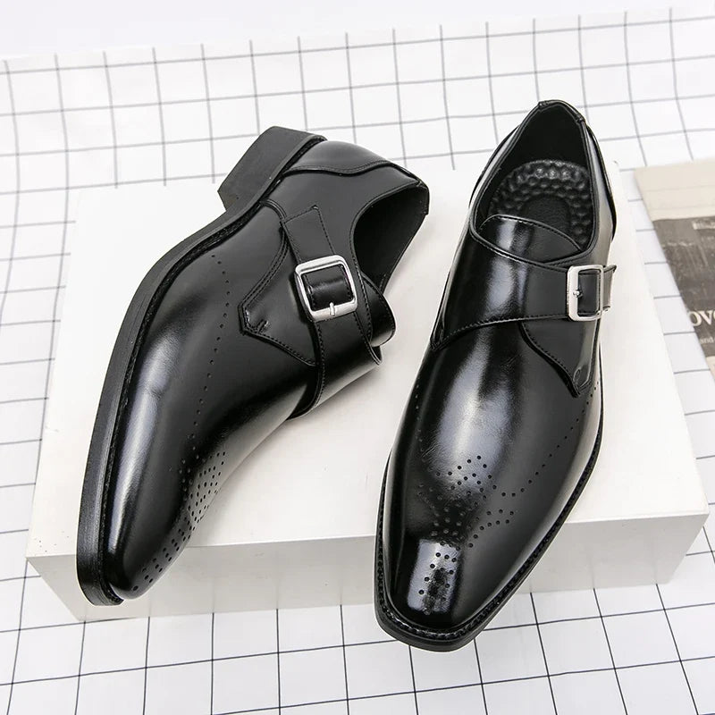Elegante Anzugschuhe Herren Business Leder Derby Schuhe