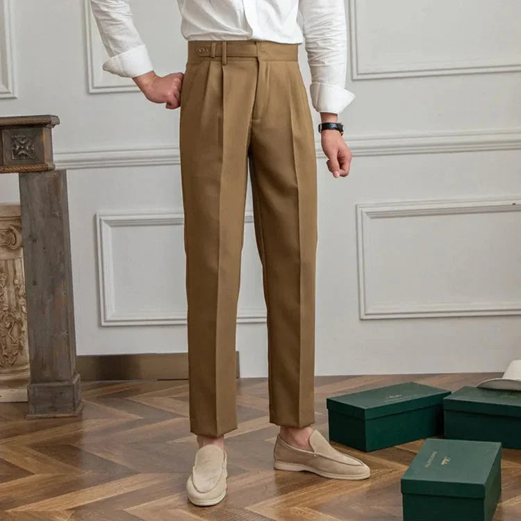 Herren Stoffhose mit geradem Bein – Anzughose aus Polyester