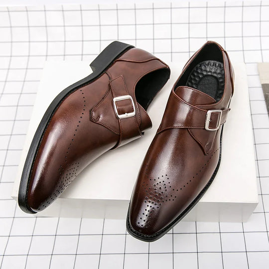 Elegante Anzugschuhe Herren Business Leder Derby Schuhe