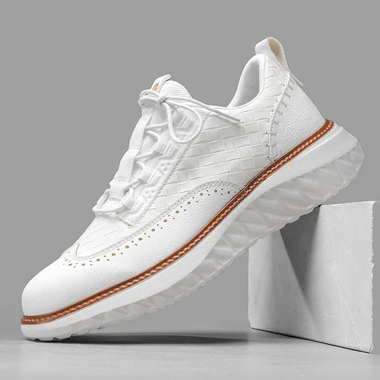 Leder Sneaker Herren Oxford Casual Schnürschuhe Sport