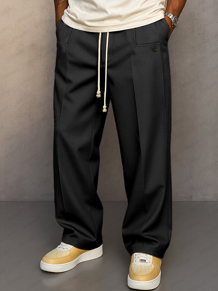 Elegante Anzughose Herren Business Stoffhose Klassisch