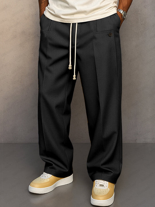 Elegante Anzughose Herren Business Stoffhose Klassisch