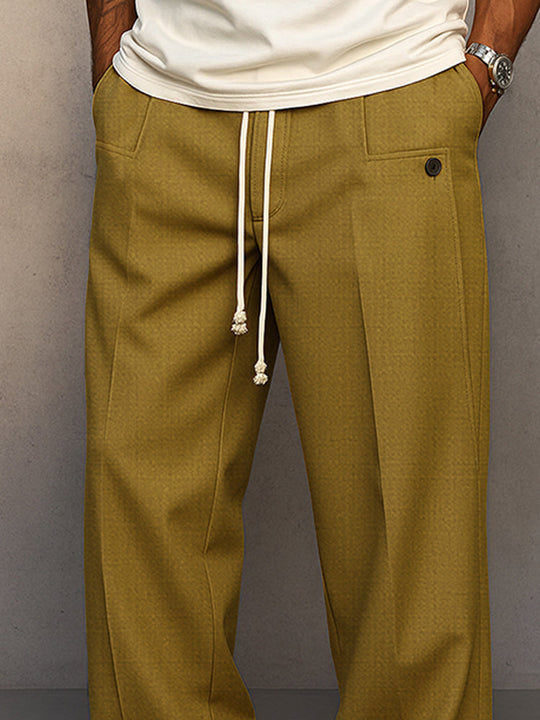 Elegante Anzughose Herren Business Stoffhose Klassisch
