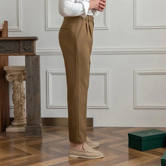 Herren Stoffhose mit geradem Bein – Anzughose aus Polyester