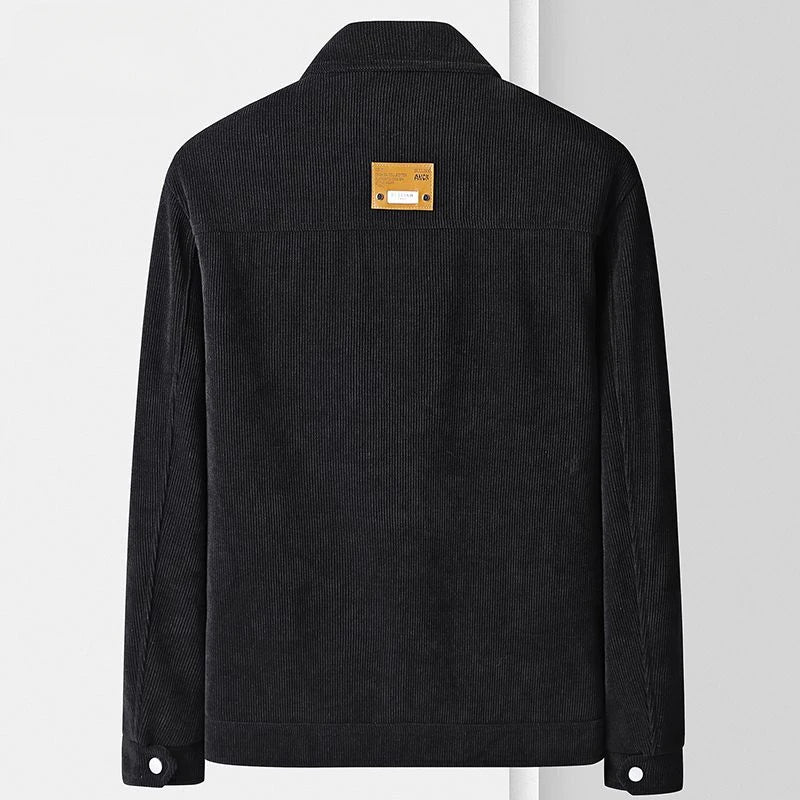 Wolljacke Herren Druckknöpfe Zwei Taschen Vielseitig