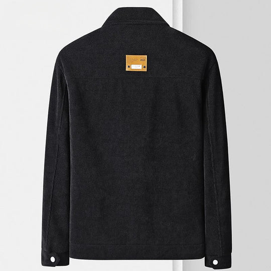Wolljacke Herren Druckknöpfe Zwei Taschen Vielseitig