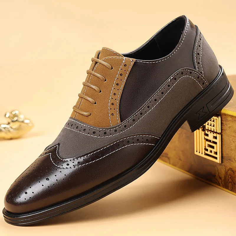 Leder Budapester Herren Wildleder Brogue Business